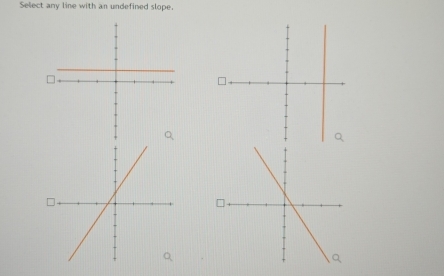 Select any line with an undefined slope.