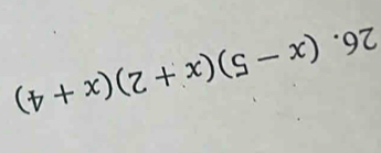 (x-5)(x+2)(x+4)