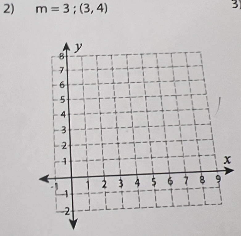 m=3;(3,4)
3