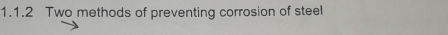 Two methods of preventing corrosion of steel
