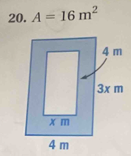 A=16m^2