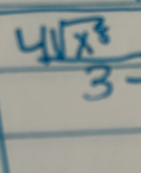 frac 4sqrt(x^8)3-endarray 