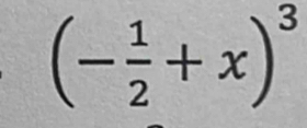 (- 1/2 +x)^3