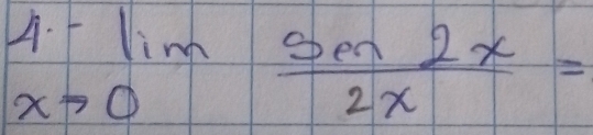 beginarrayr ...50  sin 2x/2x =