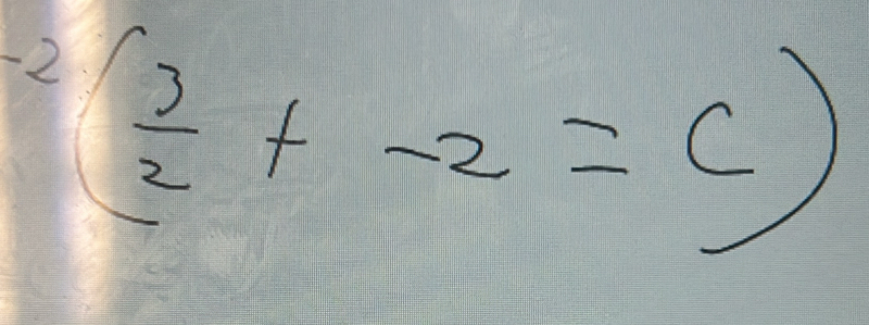 ^-2( 3/2 +-2=c)