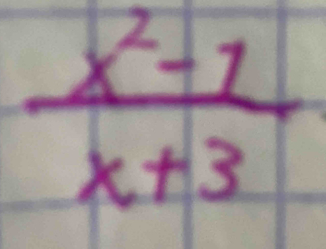  (x^2-1)/x+3 