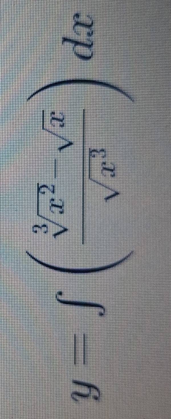 y=∈t ( sqrt[3](x^2)· sqrt(x)/sqrt(x^3) )dx