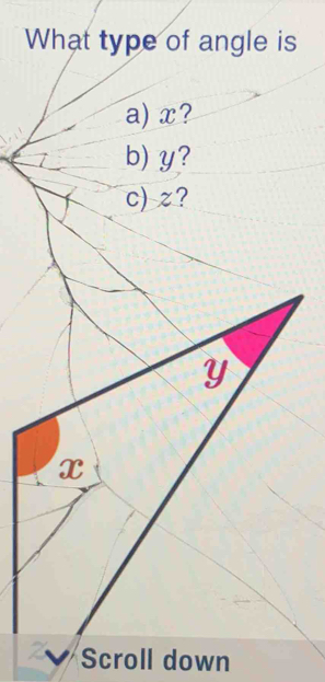 What type of angle is