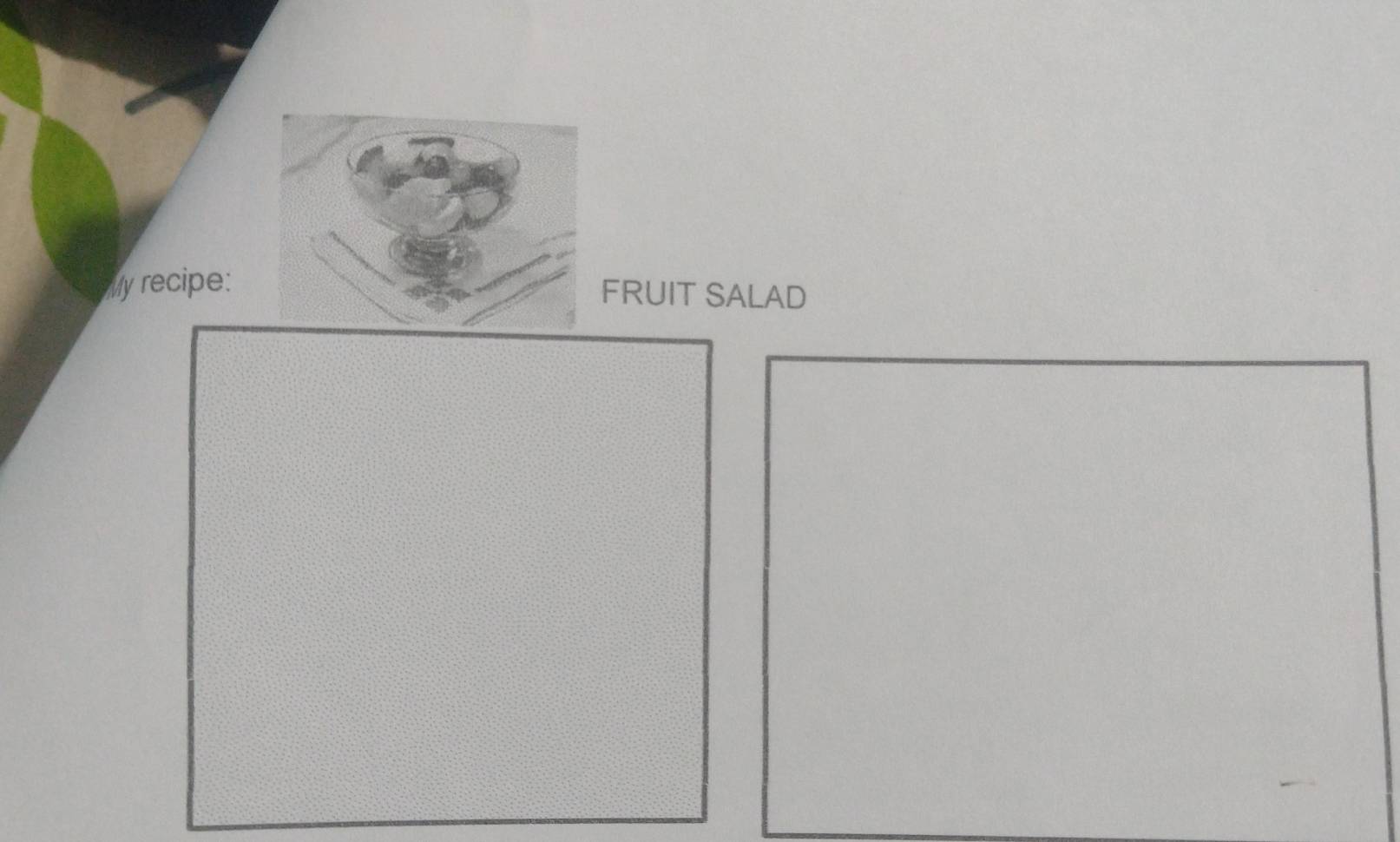 My recipe: 
FRUIT SALAD