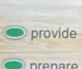 provide 
nrenare