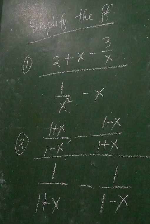 simplefy the ff
frac x+x- 5/x  1/x^2 -x
1? frac frac 312frac sqrt[3](1)-frac  154/17 -177-frac frac 11