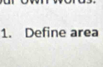 Define area