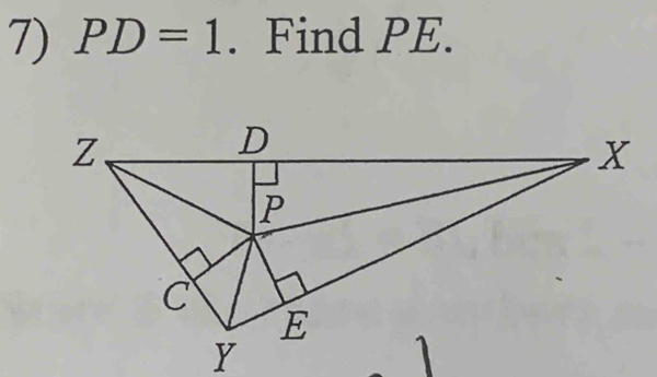 PD=1. Find PE.