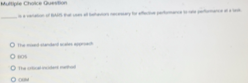 Solved: Question _is a veriation of BAR5 that uses all behaviors ...