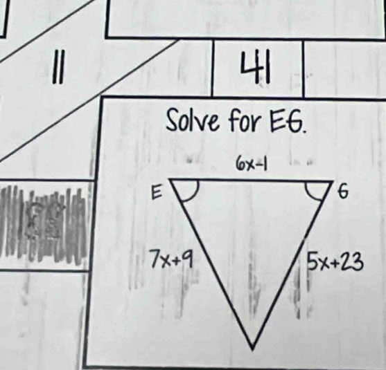 Solve for E6.