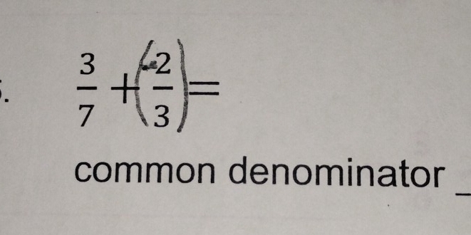 ()= 
_ 
common denominator