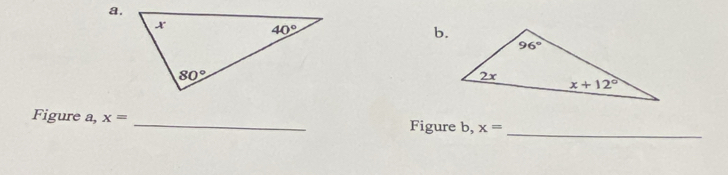 Figure a, x=
Figure b, x=