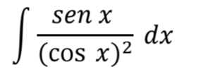 ∈t frac senx(cos x)^2dx