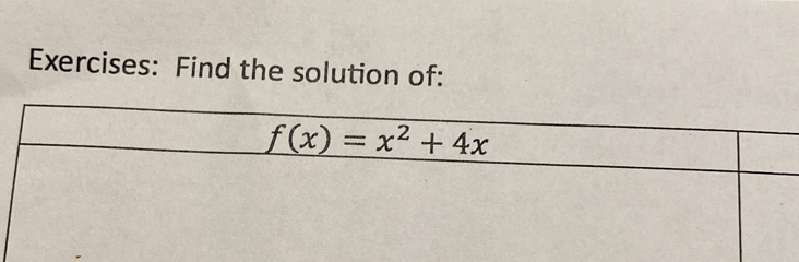 Find the solution of: