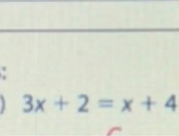 3x+2=x+4