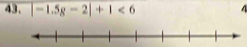 |-1.5g-2|+1<6</tex> 4