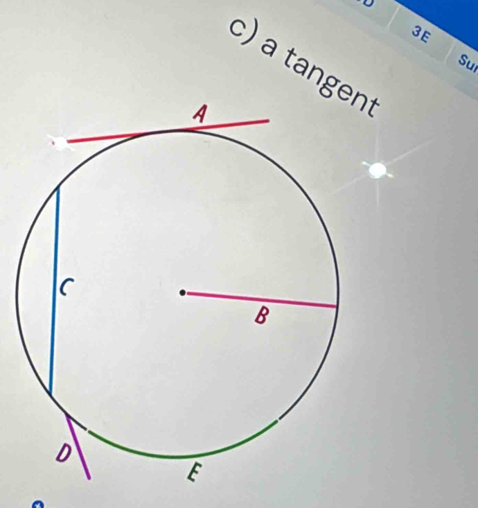 3E 
c) a tangt 
Su