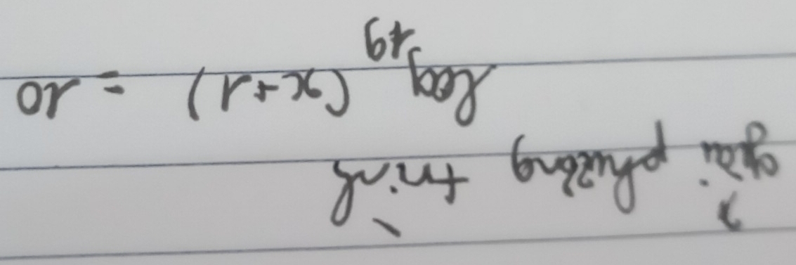 gài phaning trin
log _49(x+1)=10