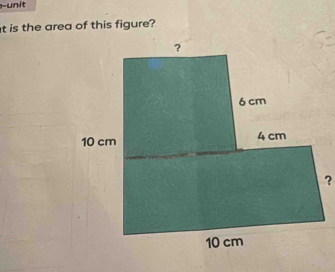 is the area of this figure? 
?