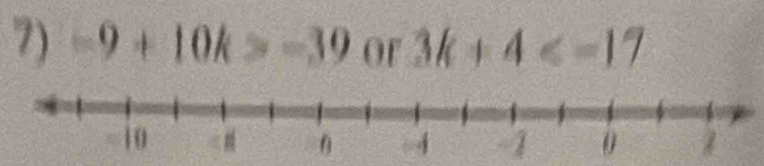 -9+10k>-39 OF 3k+4
-1