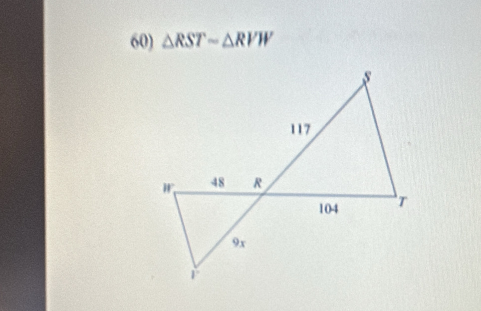 △ RST-△ RVW