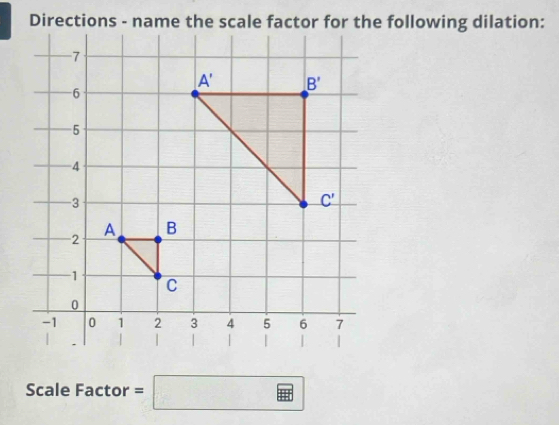 Scale Factor =□