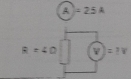 A =25A
R=4Omega v)=?v