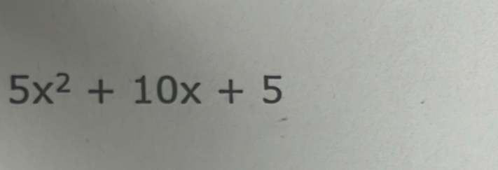 5x^2+10x+5