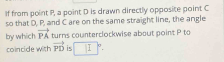 Solved: If from point P, a point D is drawn directly opposite point C ...