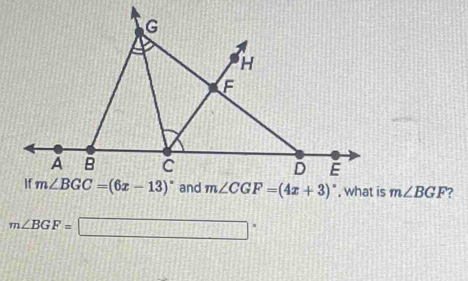 m∠ BGF ?
m∠ BGF=□°