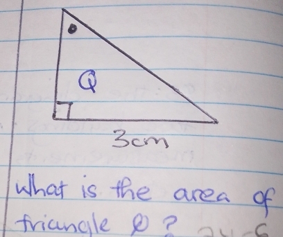 What is the area of 
friangle e? nC