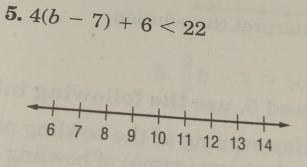 4(b-7)+6<22</tex>