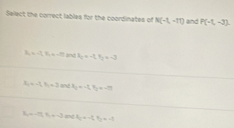 V(-1,-11) and (-1,-3)