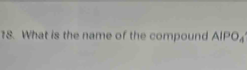 What is the name of the compound AIPO_4