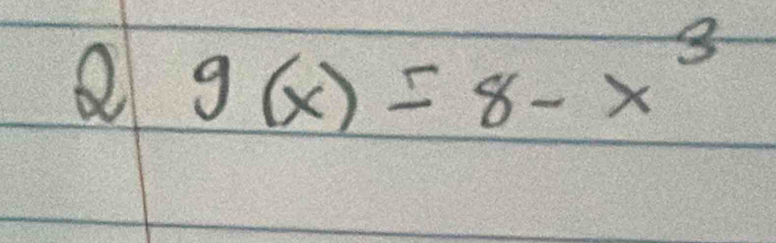 g(x)=8-x^3