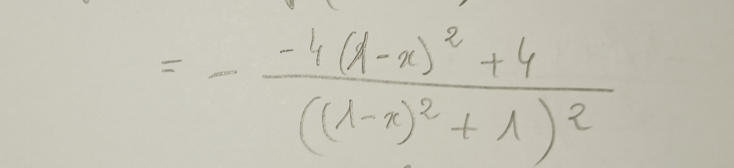 =-frac -4(lambda -x)^2+4(lambda -x)^2+lambda )^2