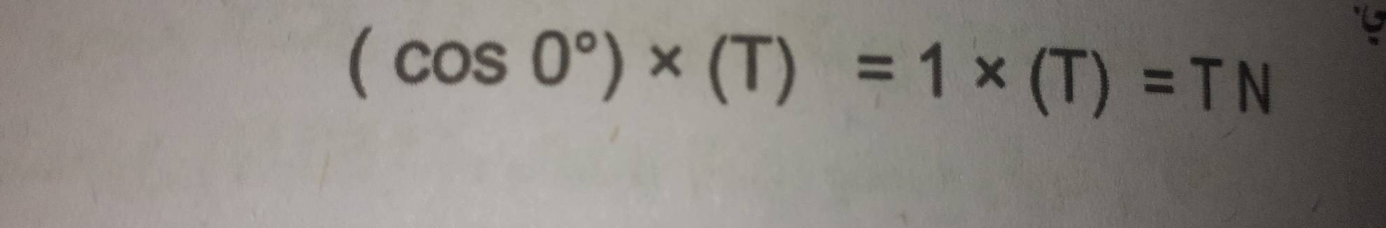 (cos 0°)* (T)=1* (T)=TN