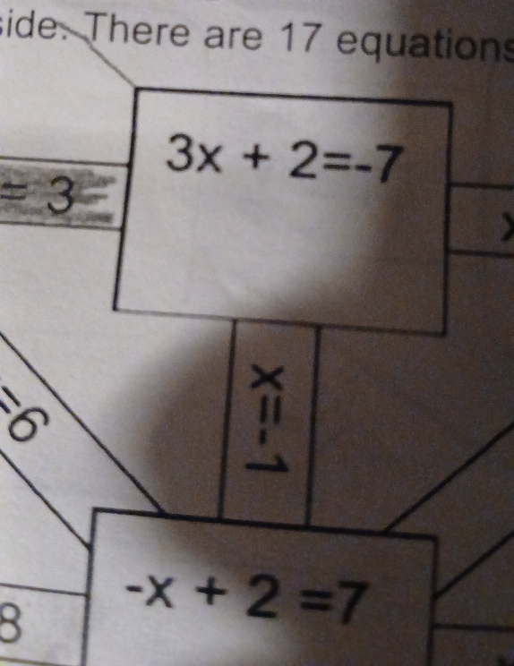 side. There are 17 equations
 11/0. 
8