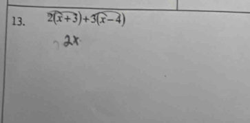 2(x+3)+3(x-4)