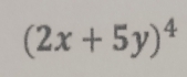 (2x+5y)^4