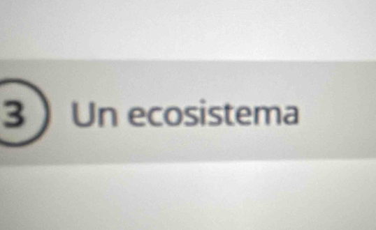 3Un ecosistema