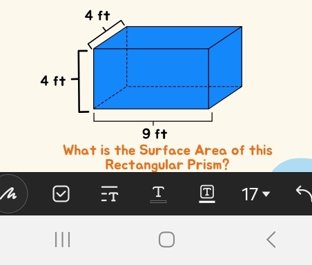 his 
Rectangular Prism? 
T