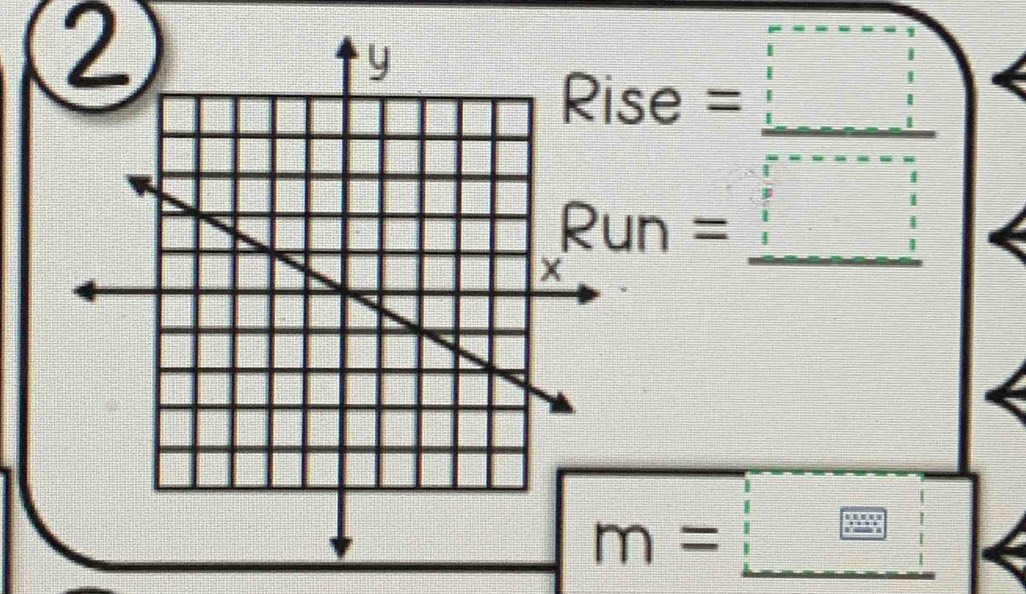 Rise=_ 
m=_ 