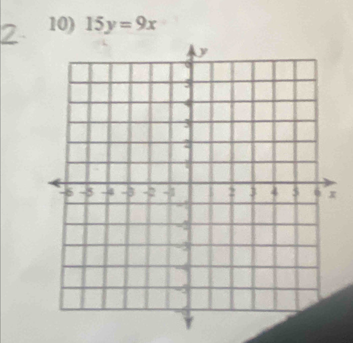 a 10) 15y=9x
_