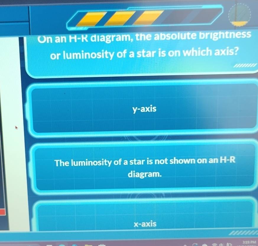 Solved: On an H-K diagram, the absolute brightness or luminosity of a ...